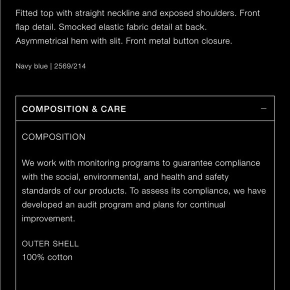 Fitted dark denim jeans top - Picture 7 of 7